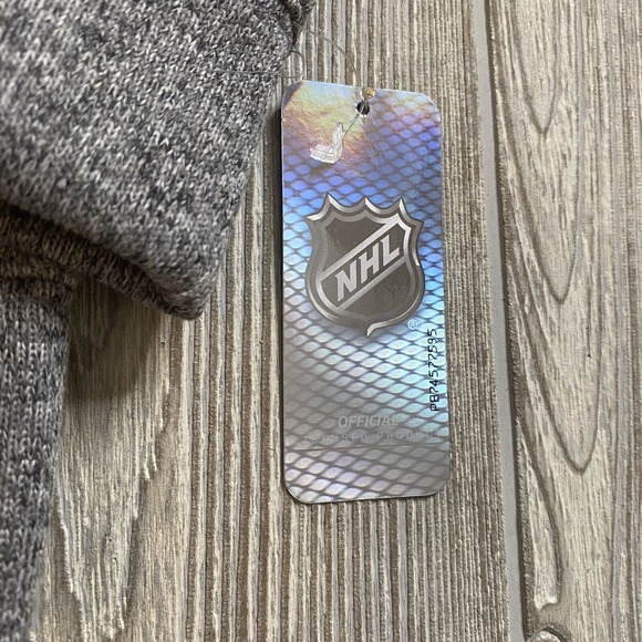 NHL Columbus Blue Jackets Logo Crewneck Pullover Sweatshirt Mens M Gray Blue New - Picture 4 of 11